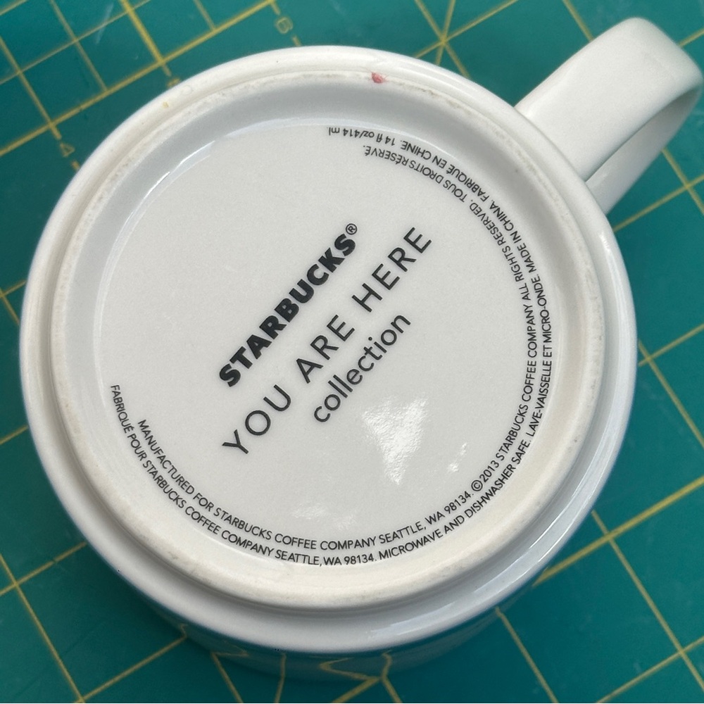 Starbucks You Are Here San Francisco Mug Red Interior 14 oz - Picture 6 of 8